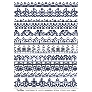 CrafTangles A4 Transfer It Sheets - Mandala Borders 1