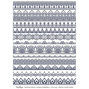 CrafTangles A4 Transfer It Sheets - Mandala Borders 2