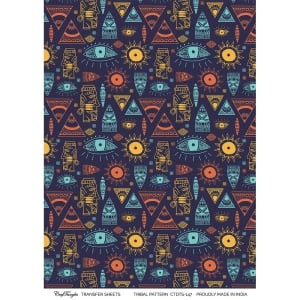 CrafTangles A4 Transfer It Sheets - Tribal Pattern
