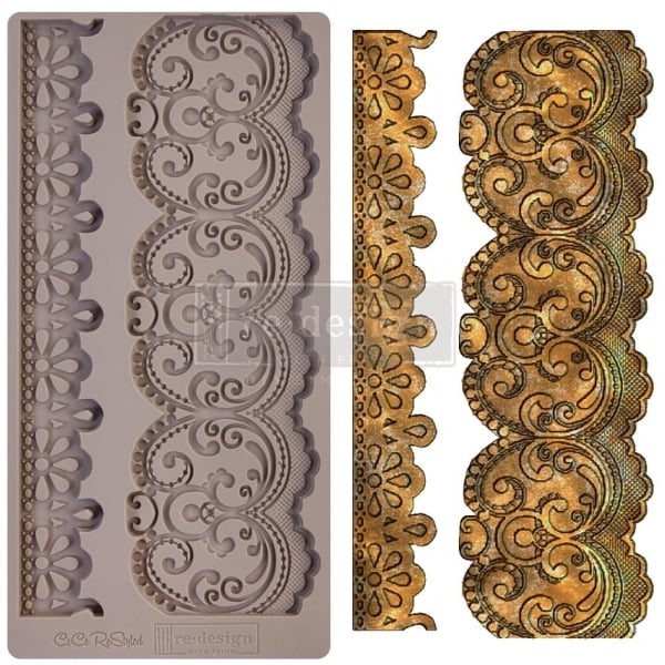 Prima Marketing Re-Design Mould 5" X 10" - Border Lace