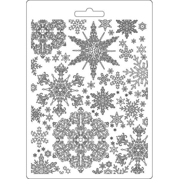 Stamperia Soft Maxi Mould A5 - Snowflakes Winter Tales