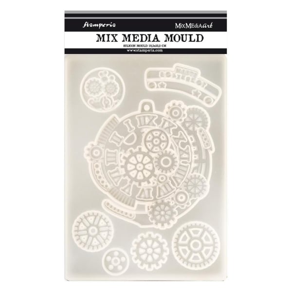 Stamperia Silicone Mould A5 - Gears Fantasy, Sir Vagabond