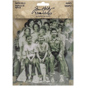 Tim Holtz Idealogy Paper Dolls Die-Cuts 50/Pkg (Groups)