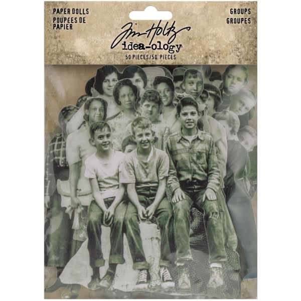 Tim Holtz Idealogy Paper Dolls Die-Cuts 50/Pkg (Groups)