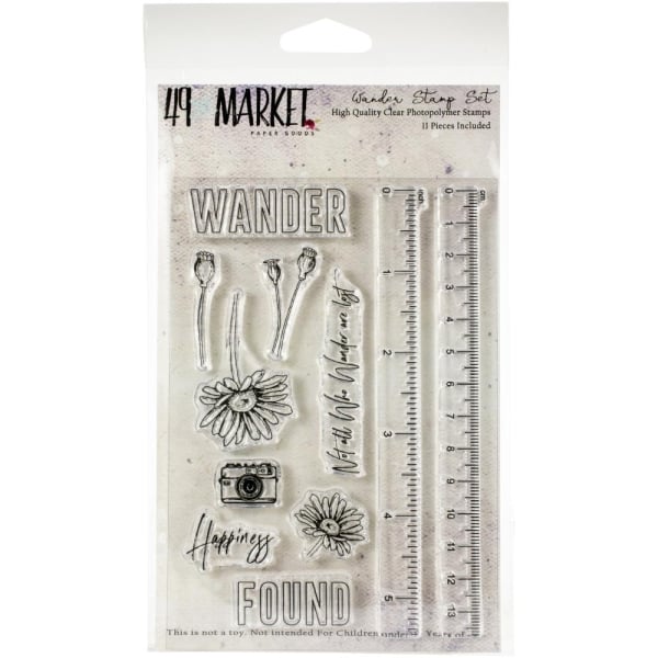 49 And Market Clear Stamps 4"X6" - Wander