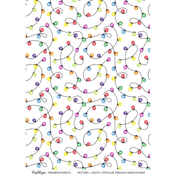 CrafTangles A4 Transfer It Sheets - Pattern Lights