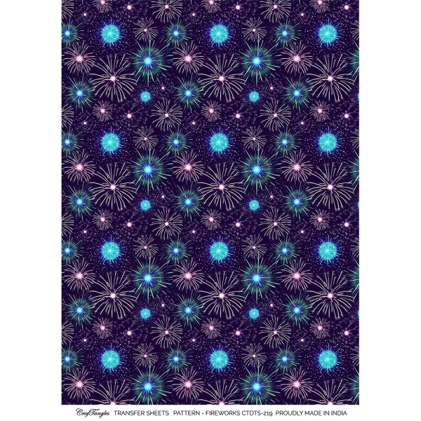 CrafTangles A4 Transfer It Sheets - Fireworks