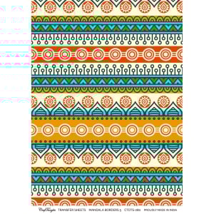 CrafTangles A4 Transfer It Sheets - Mandala Borders 5