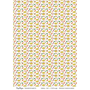 CrafTangles A4 Transfer It Sheets - Diwali Pattern 1