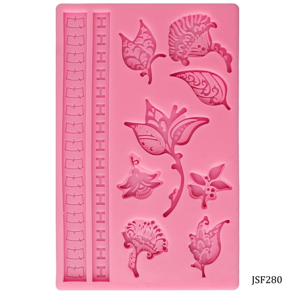 Many Flowers Silicone Clay Mould