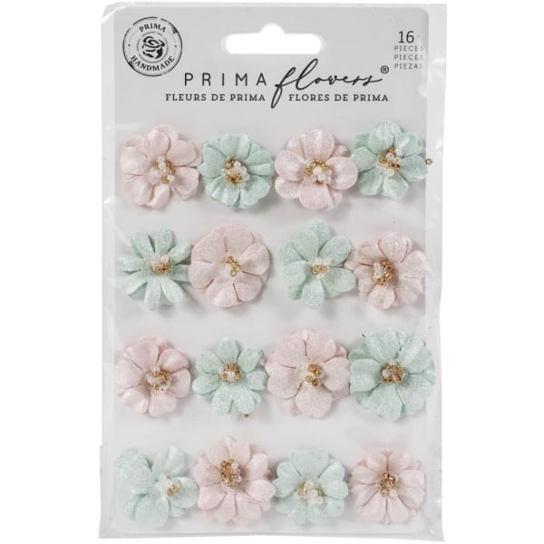 Prima Marketing Mulberry Paper Flowers - Lovely Heart/Magic Love