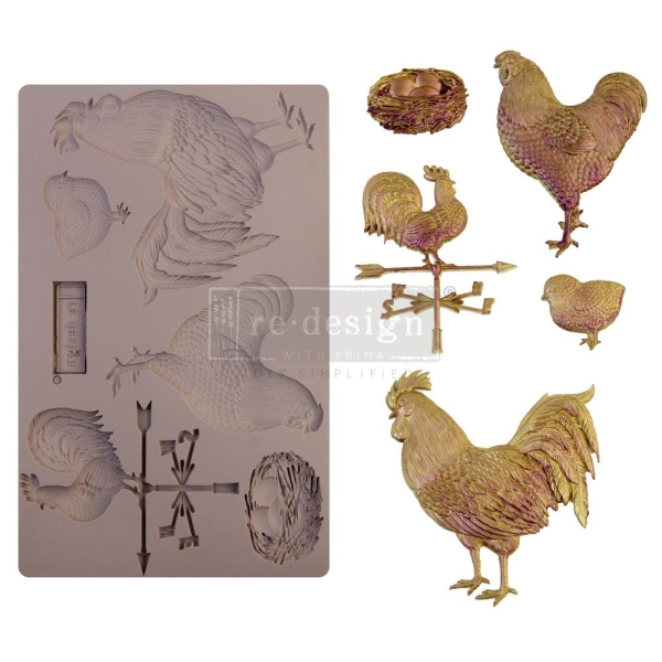 Prima Marketing Re-Design Mould 5"X8"X8mm - Sunny Morning Friends