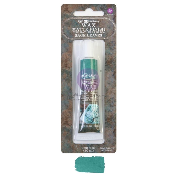 Finnabair Prima Art Alchemy Matte Wax .68 Fluid Ounce - Sage Leaves