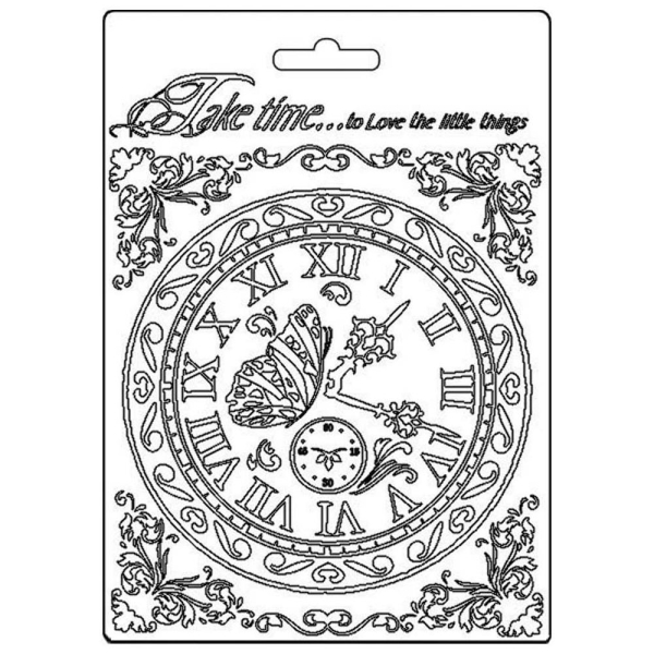 Stamperia Soft Maxi Mould A5 - Take Time, Orchids and Cats
