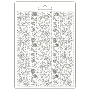 Stamperia Soft Maxi Mould A5 - Alice Borders