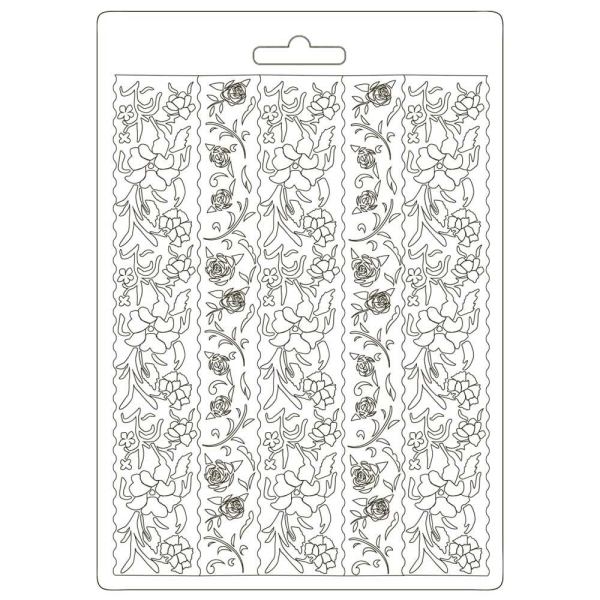 Stamperia Soft Maxi Mould A5 - Alice Borders