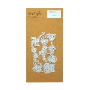 CrafTangles Steel Dies - Happy Diwali (Set of 7 dies)