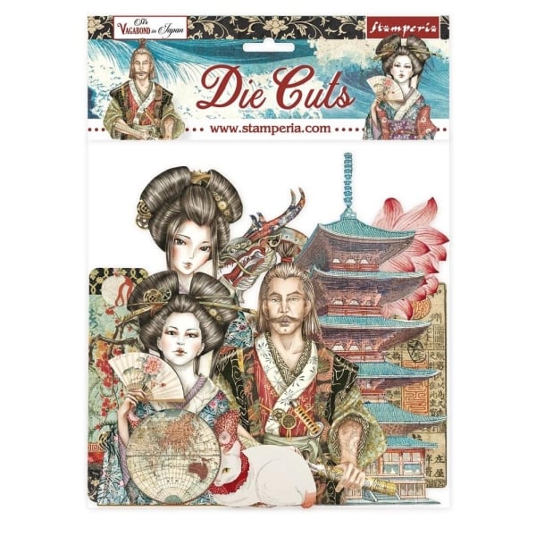 Stamperia Die-Cuts - Sir Vagabond In Japan