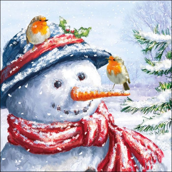 German Decoupage Napkins (5 pcs) - Keeping Company (Christmas)