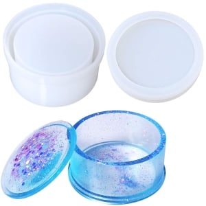 Silicone Jewellery Box Round Moulds (Base and Lid)