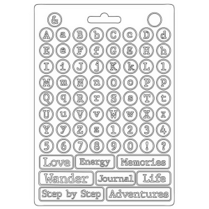 Stamperia Soft Maxi Mould A5 - Alphabet, Lady Vagabond Lifestyle