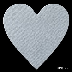 Canvas Board Artist Quality Heart 6 inch