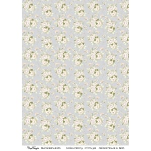 CrafTangles A4 Transfer It Sheets - Floral Print 9