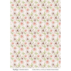 CrafTangles A4 Transfer It Sheets - Floral Print 14