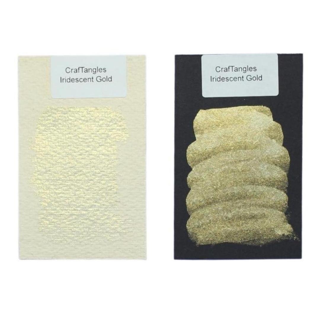 CrafTangles Watercolour Full Pans - Iridescent Gold CrafTangles Watercolor Pans Swatch Iridescent Gold CrafTangles_Watercolor_Pans_Swatch_Iridescent_Gold