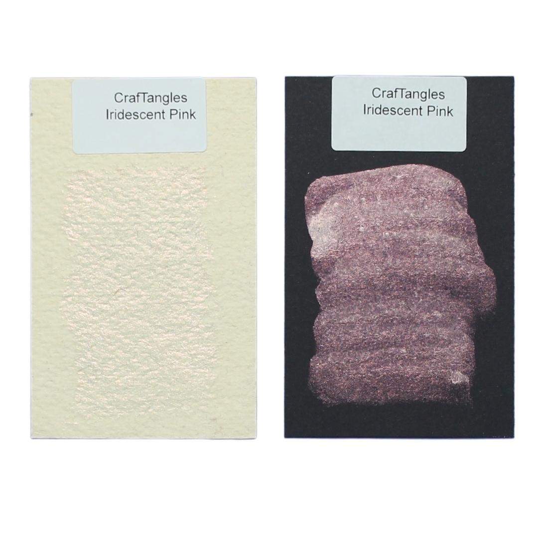 CrafTangles Watercolour Full Pans - Iridescent Pink CrafTangles Watercolor Pans Swatch Iridescent Pink CrafTangles_Watercolor_Pans_Swatch_Iridescent_Pink