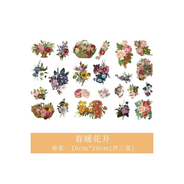 Journal Ephemera Stickers - Flowers