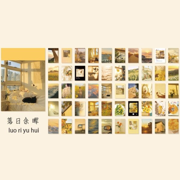 Photo Sticker Book for Journal Ephemeras (50 sheets) - Morning Sky