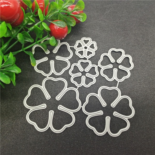 Steel Cutting Dies - 5 petal flowers dies (Set of 6 dies) - Image 2