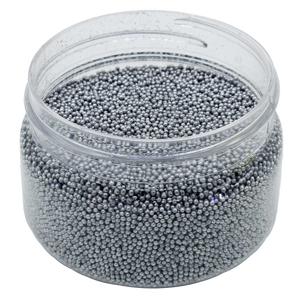 Micro Mini Pearl Beads - Silver
