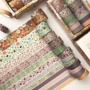 Washi Tapes Box (Set of 12 tapes) - Floscular Thoughts