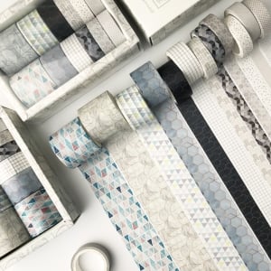 Washi Tapes Box (Set of 12 tapes) - Geometric Figure