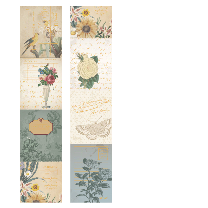 Washi Sticker Roll - Vintage Flowers (40mm by 3 metres) Washi Tape Vintage Flowers Washi Sticker Roll - Vintage Flowers (40mm by 3 metres)