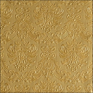 German Decoupage Napkins (5 pcs) - Elegance Gold (Textured)