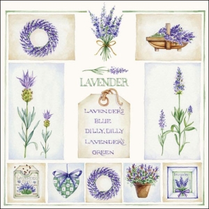 German Decoupage Napkins (5 pcs) - Lavenders