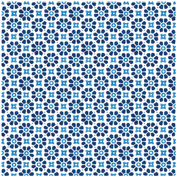 German Decoupage Napkins (5 pcs) - Laureen Blue