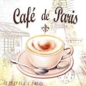 German Decoupage Napkins (5 pcs) - Cafe De Paris