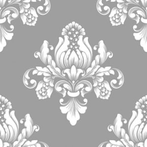 German Decoupage Napkins (5 pcs) - Barok Silver