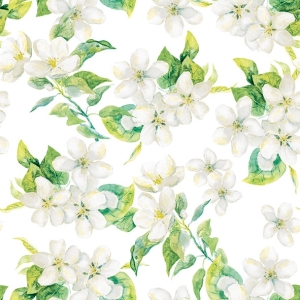 German Decoupage Napkins (5 pcs) - Cherry Blossom Grey