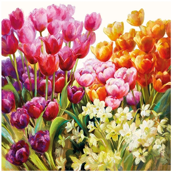 German Decoupage Napkins (5 pcs) - Tulips