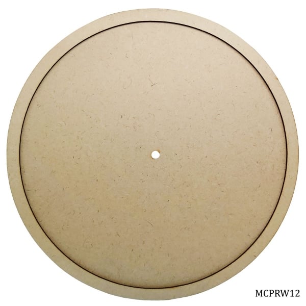 12 inch MDF Clock Base with Ring