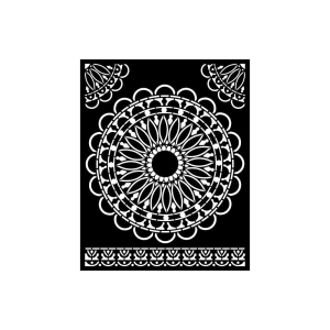 Stamperia Stencil 7.87"X9.84" - Round Lace, Atelier Des Arts
