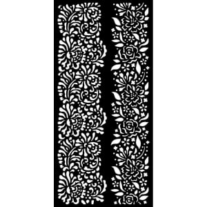 Stamperia Stencil 4.72"X9.84" - Borders, Garden Of Promises