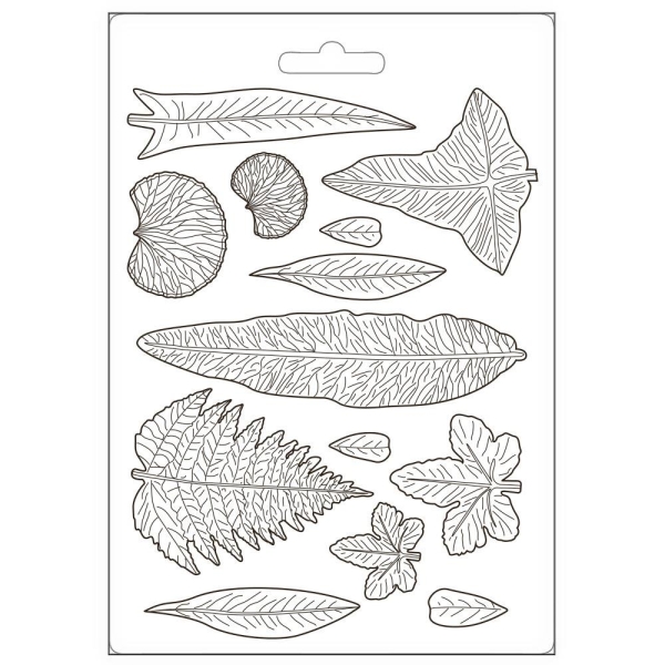 Stamperia Soft Maxi Mould A5 - Leaves, Romantic Garden House