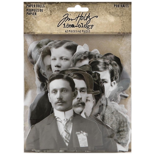 Tim Holtz Idealogy Ephemera Pack - Potraits (42/Pkg)