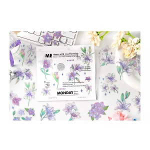 15pcs_PET_Stickers_Flowers_2